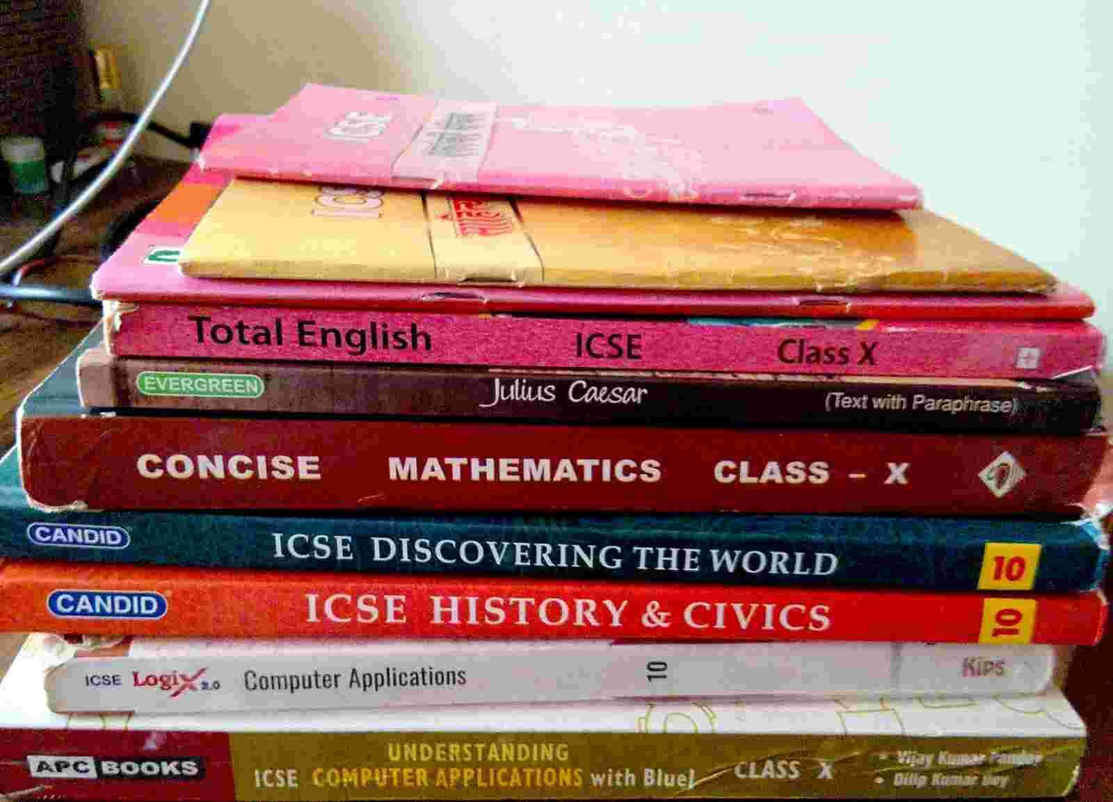 Buy Second Hand 10th ICSE text books set of 10 in Bangalore - Bookaao