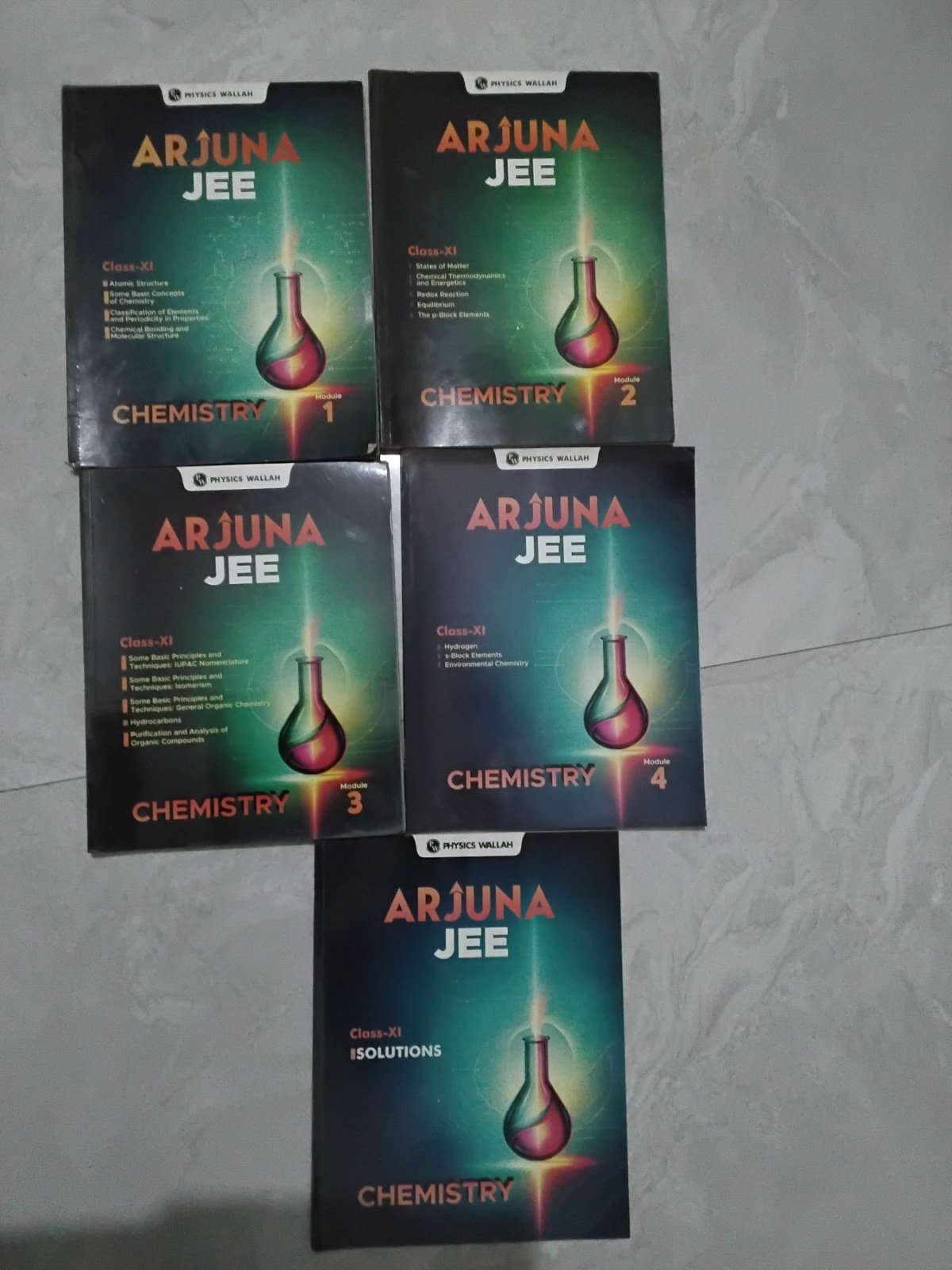 11th Arjuna jee chemistry module 1,2,3,4 with sol - 2nd Hand Book - Bookaao