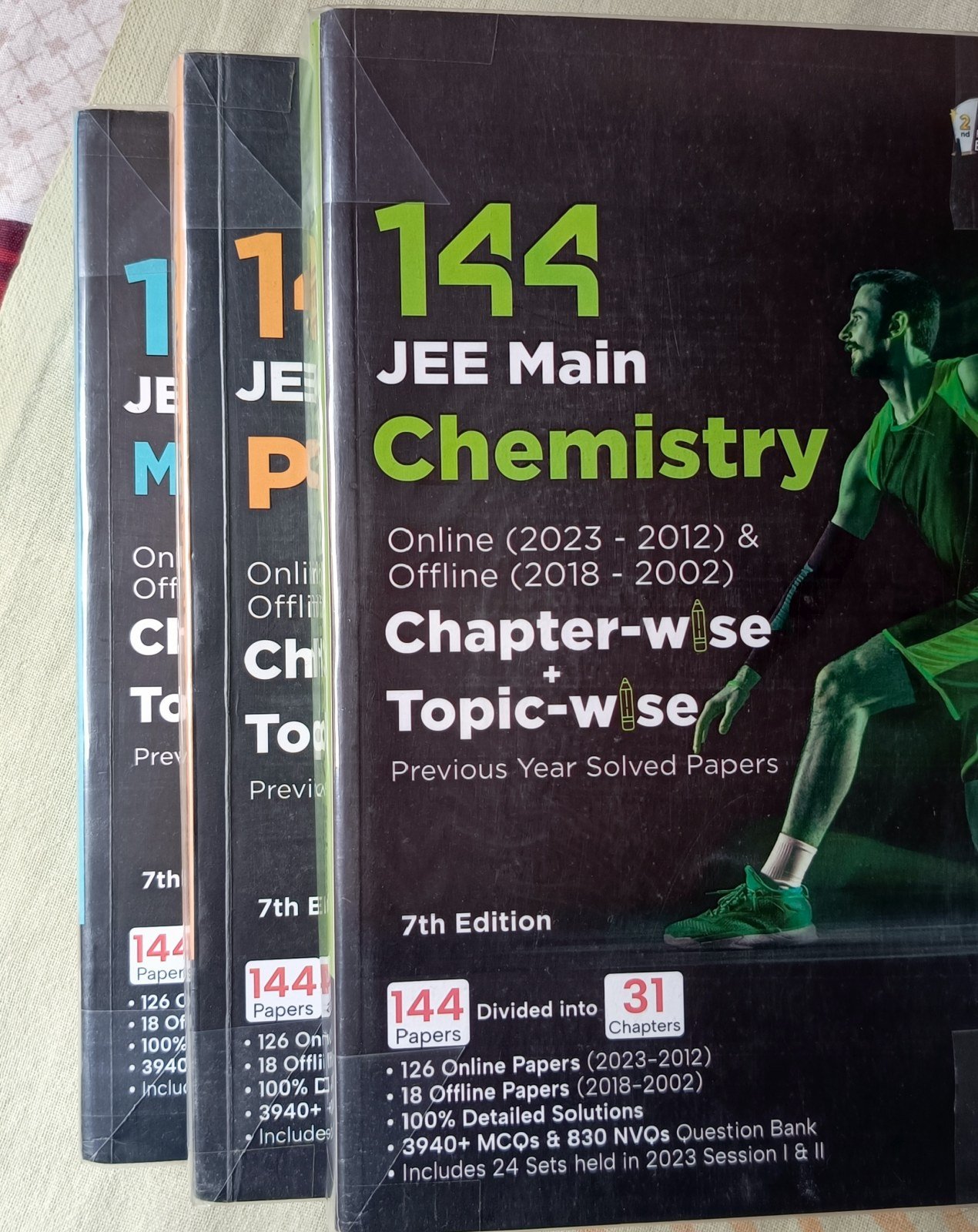 144 JEE Main Physics, Chemistry, Mathematics 2024 - New Book - Bookaao