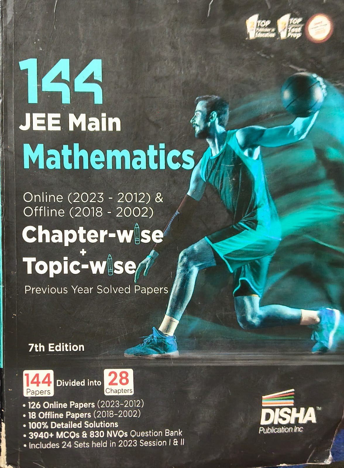 144 Jee mains Mathematics book Disha publication - New Book - Bookaao