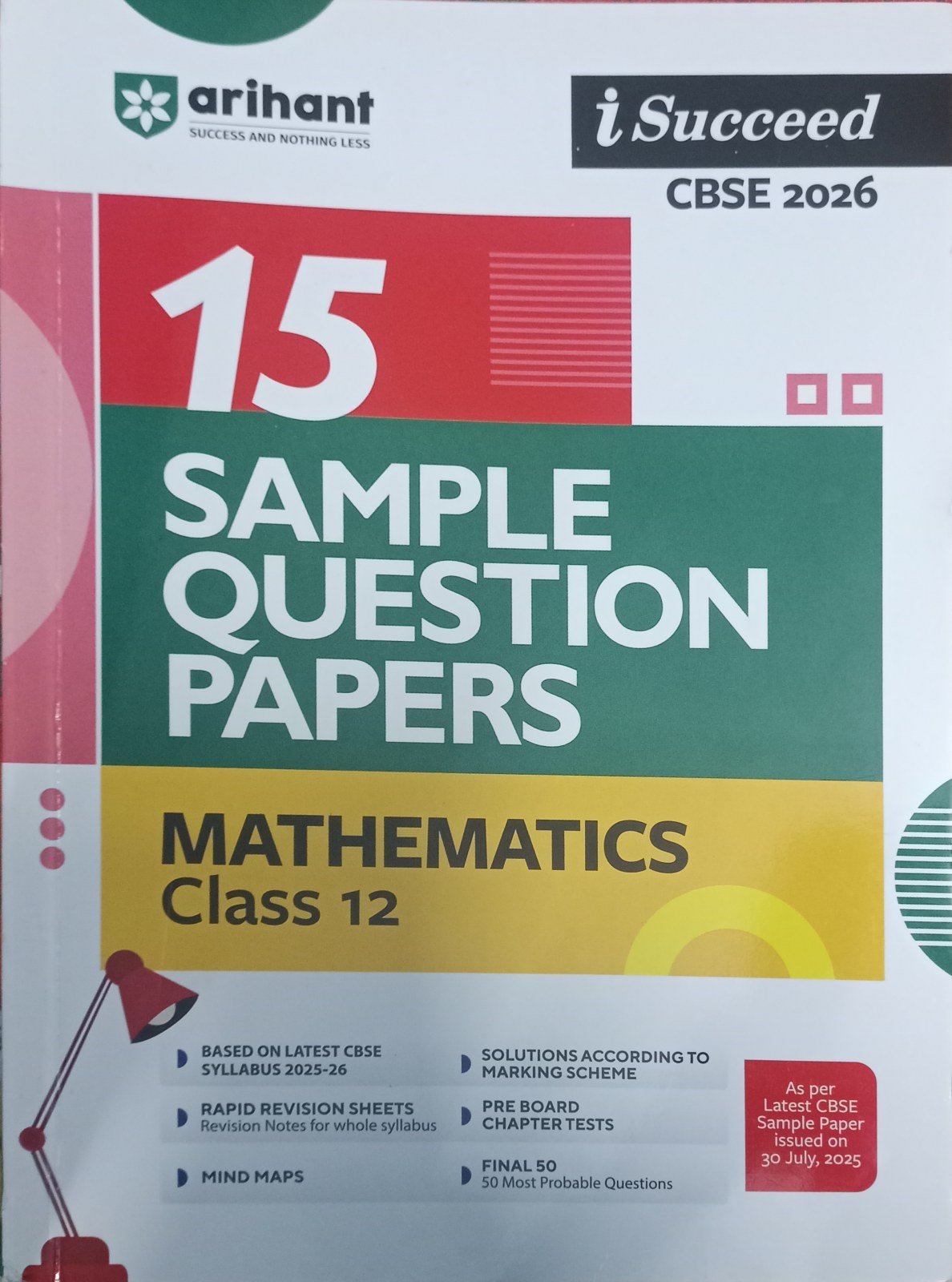 15 Sample papers 2026 (Maths) - Second Hand - Bookaao