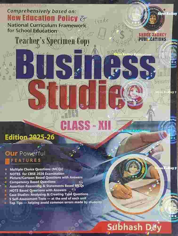 Business Studies by Subhash Dey, Class 12