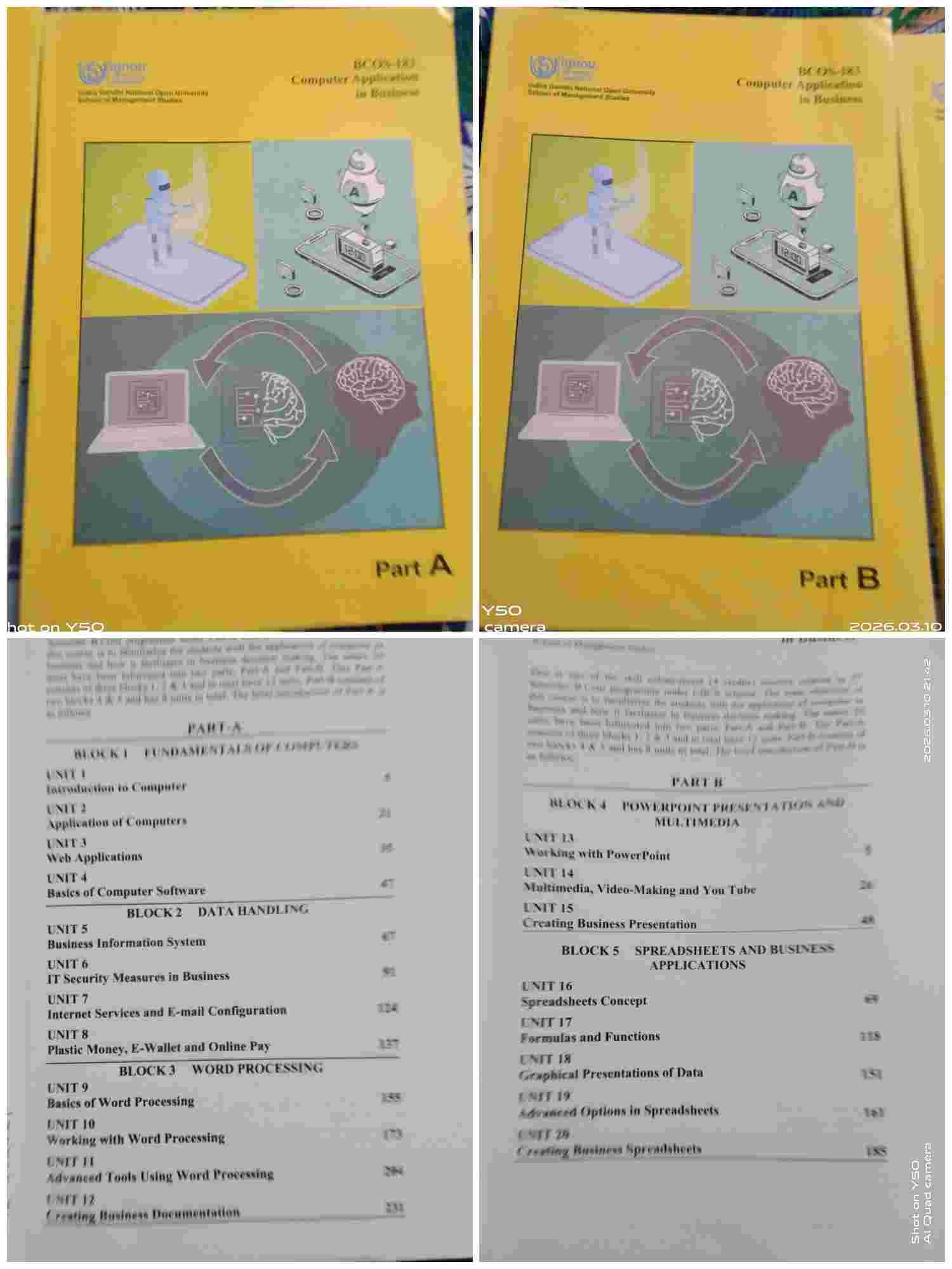 Computer application in business part 1 and 2