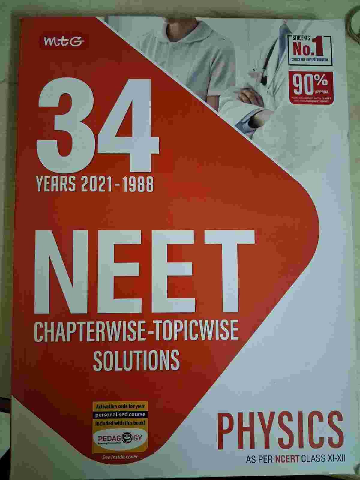 MTG NEET Physics Chapterwise-Topicwise Solutions - Rent - Bookaao