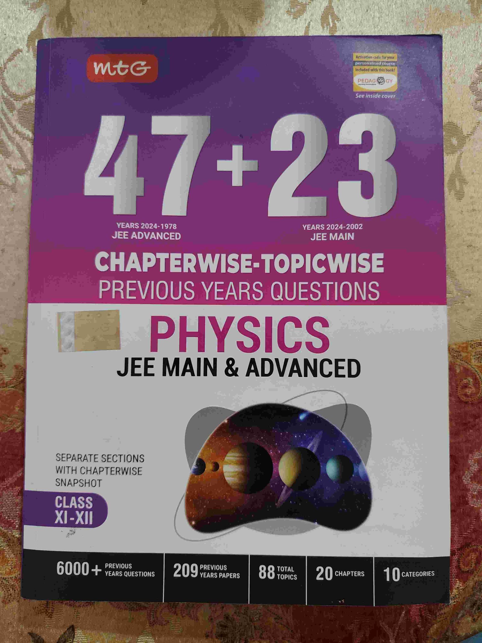 MTG Physics PYQ book (JEE Main and Advanced)