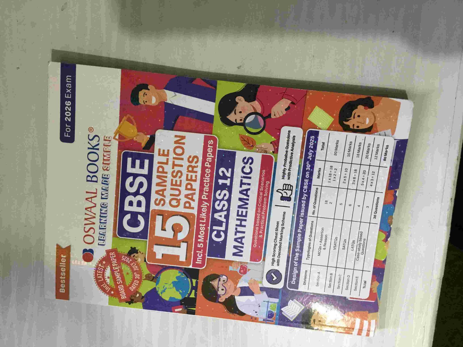 Oswaal CBSE 15 Sample Papers Class 12 Core Maths