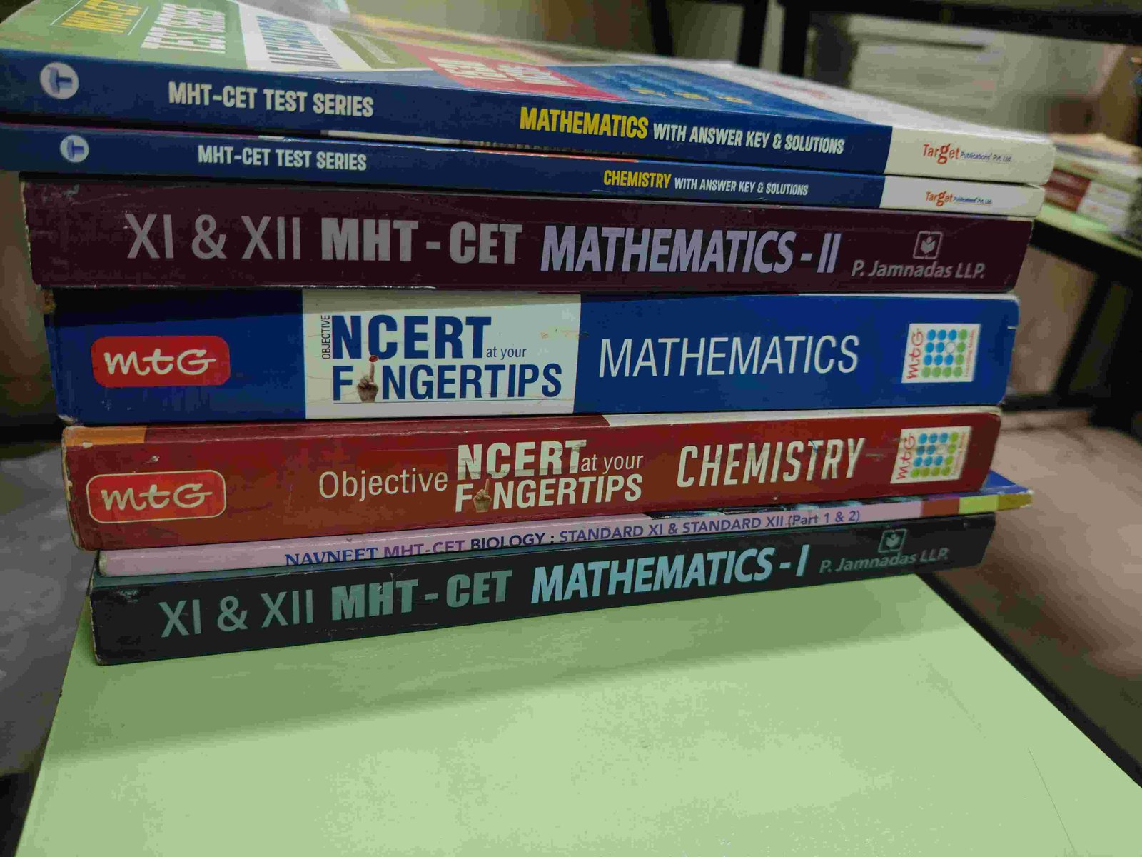 Neet + Mhcet books neet physics fingertips neet chemistry fingertips, mhtcet set pyq all please message me