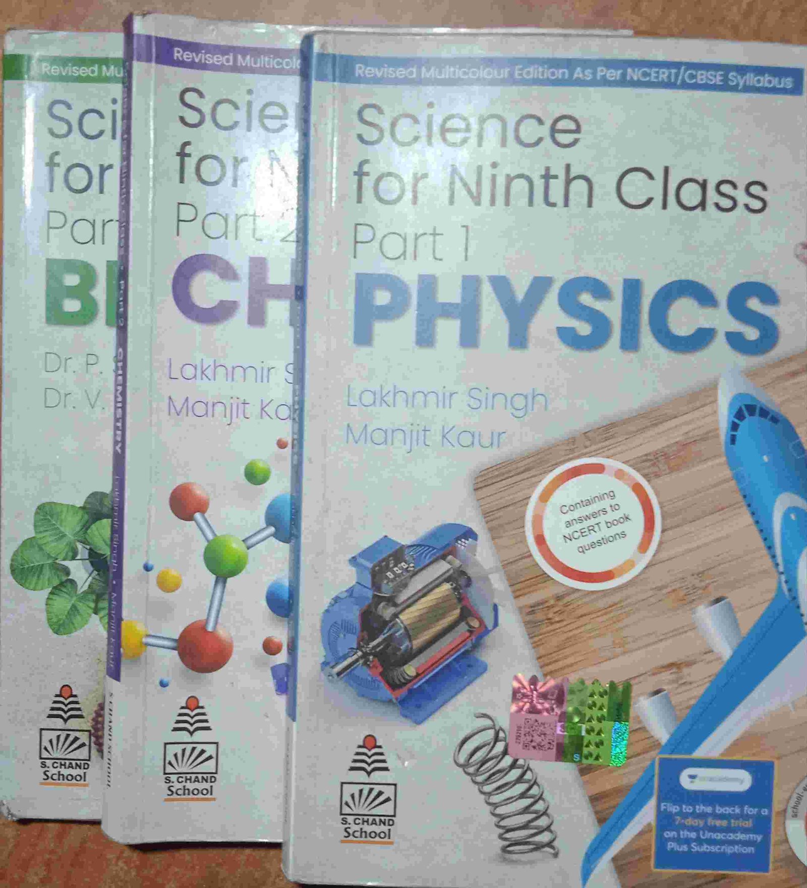 Class 9 S. Chand publication books Phy. che. Bio