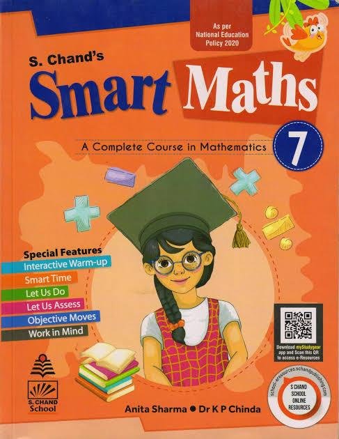 S.Chand's Smart Maths for Class-7, with features.