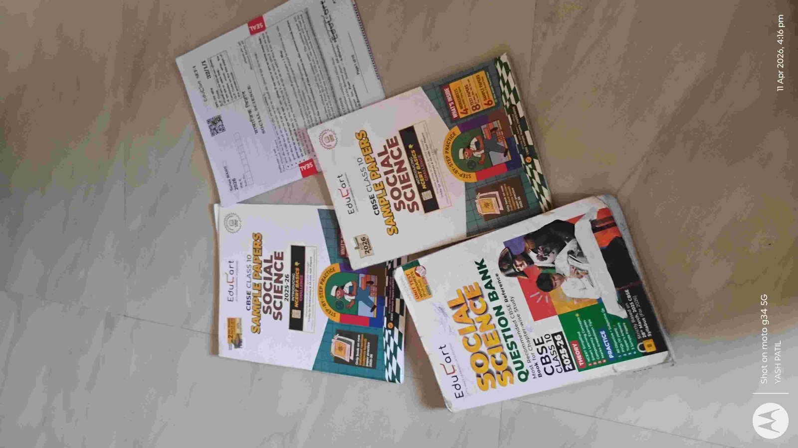 Educart question bank and sample paper combo S.S.T