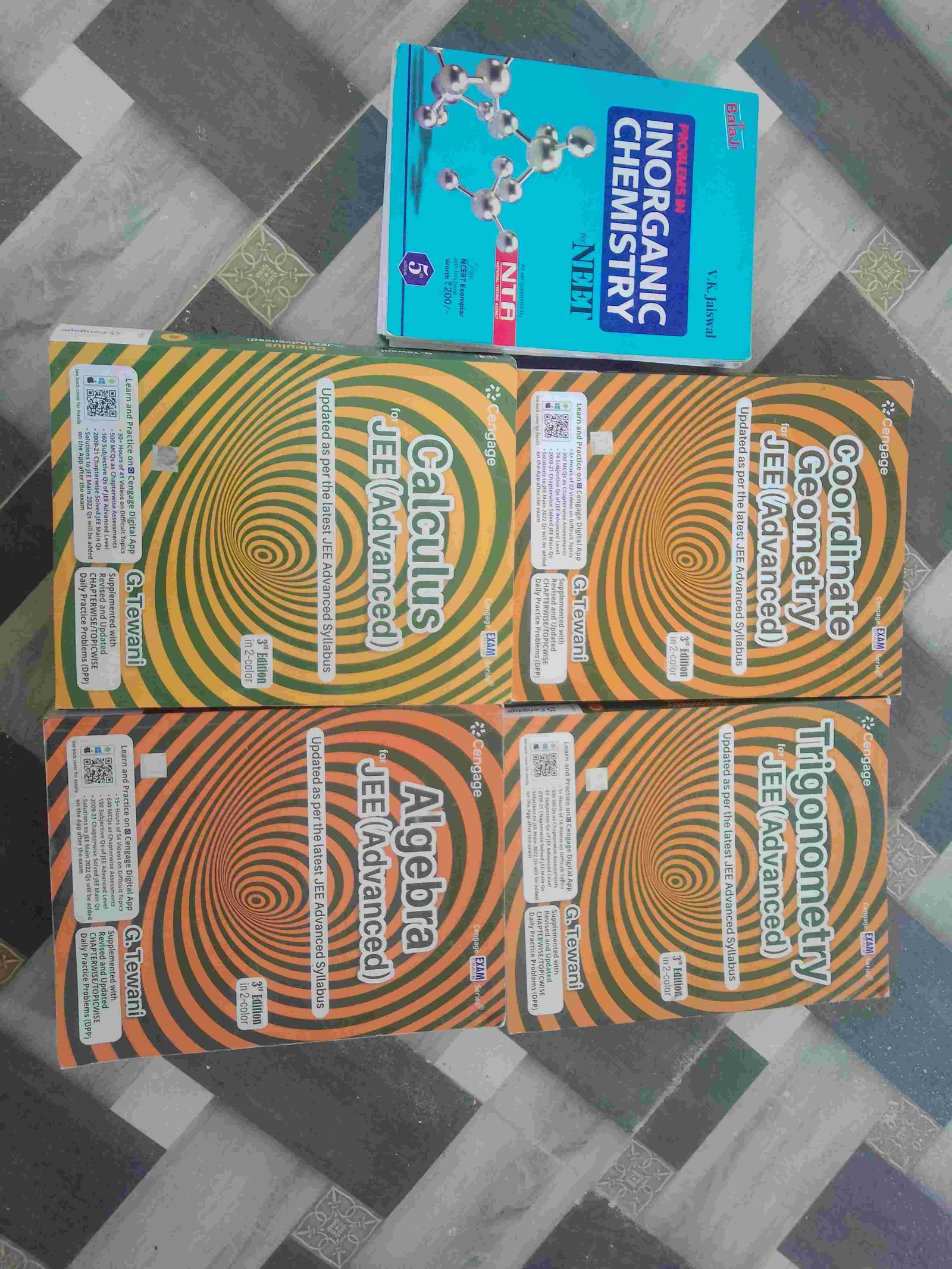 Cengage of mathematics for iit jee and v.k. jaiswa