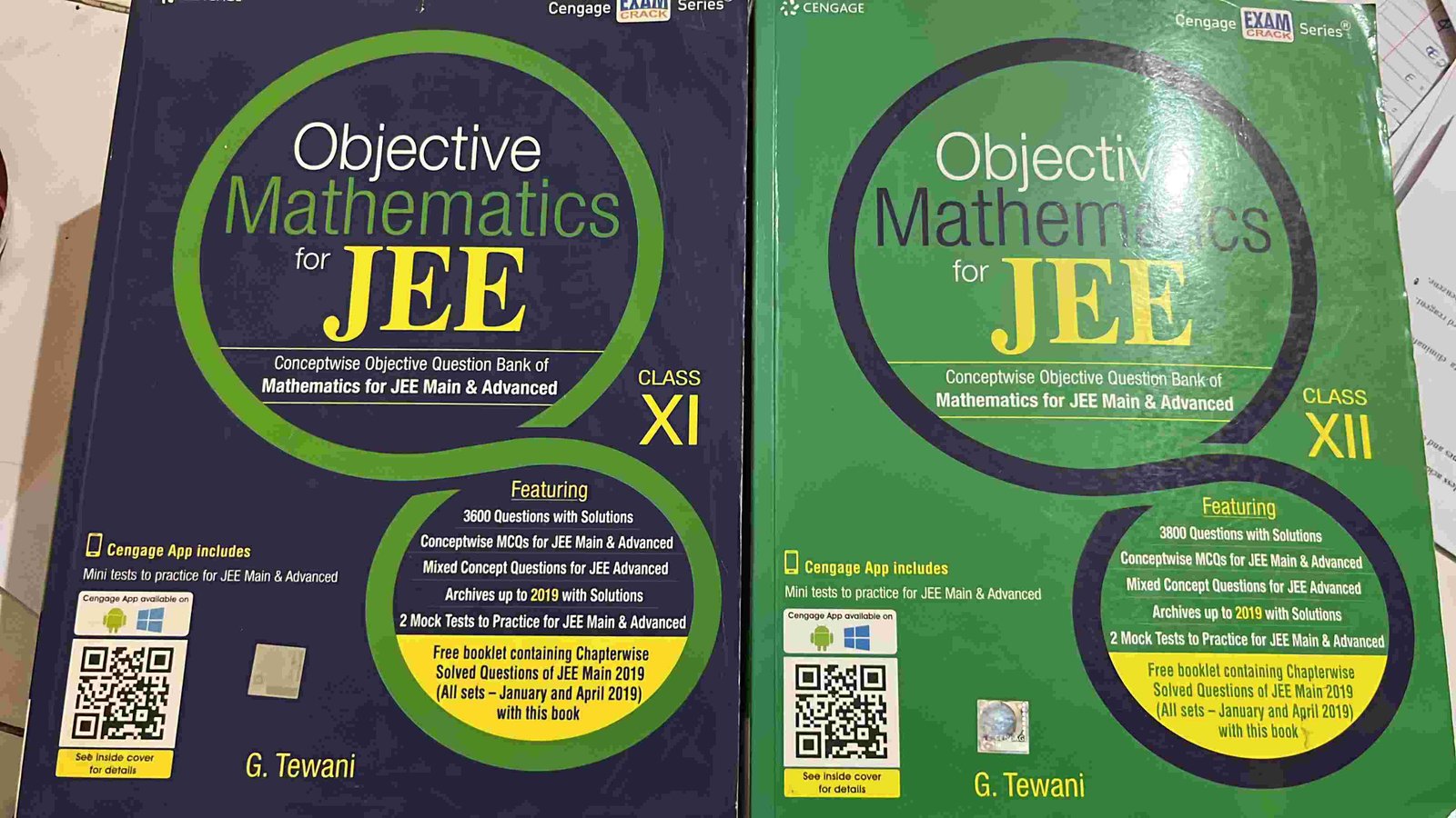 Cengage JEE mathematics books (11th and 12th)