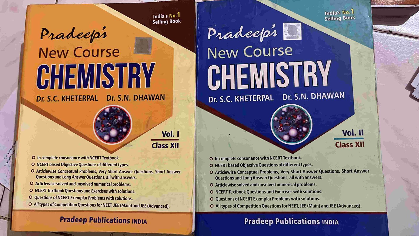 Pradeep chemistry 12th (vol 1 and 2)