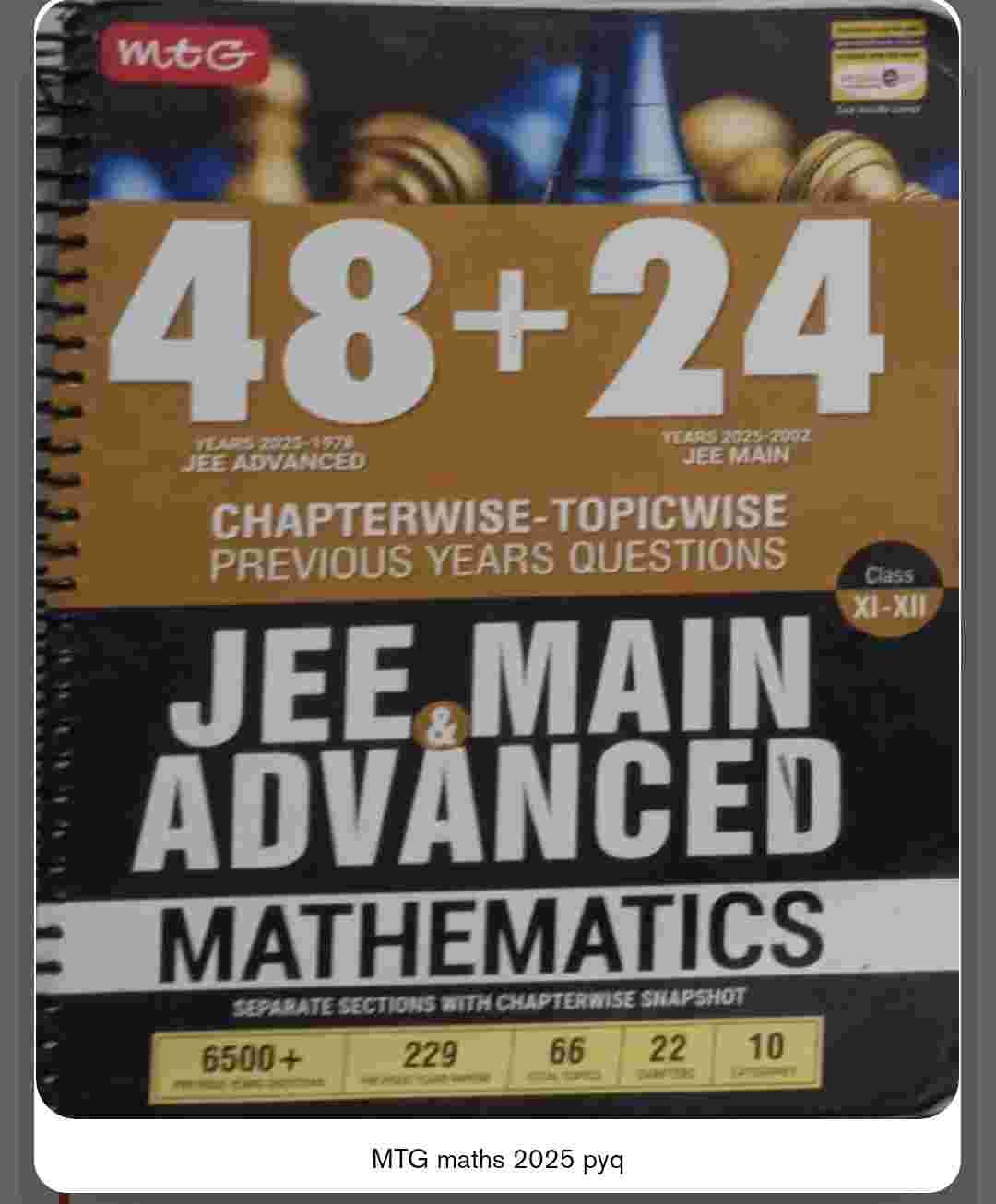 Jee main and advance pyq from mtg