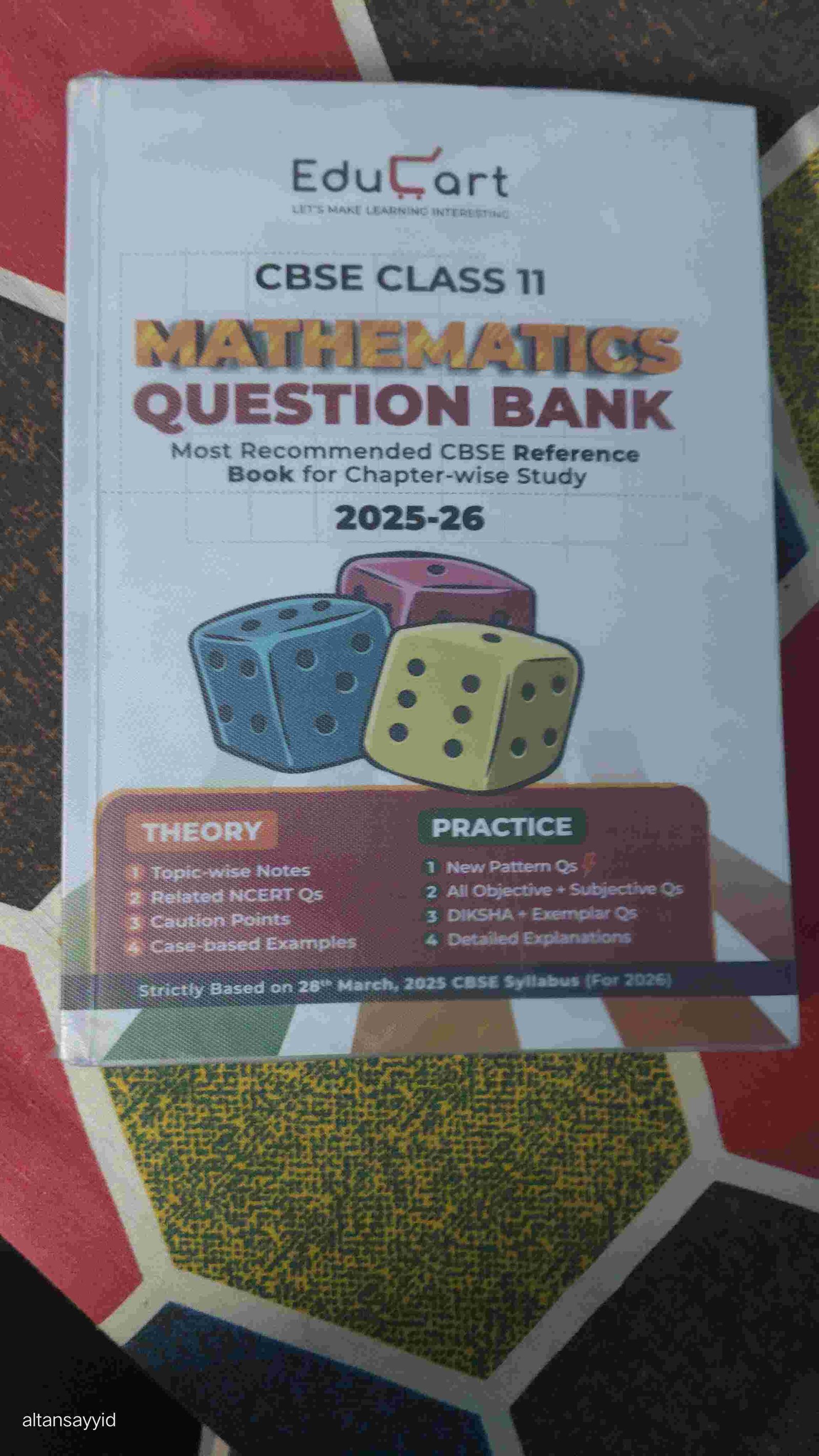 Educart class 11 mathematics question bank 2025-26