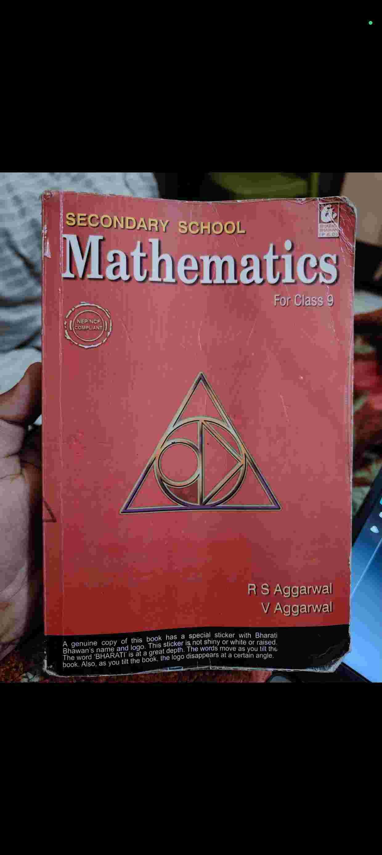 Secondary School - Mathematics For Class 9
