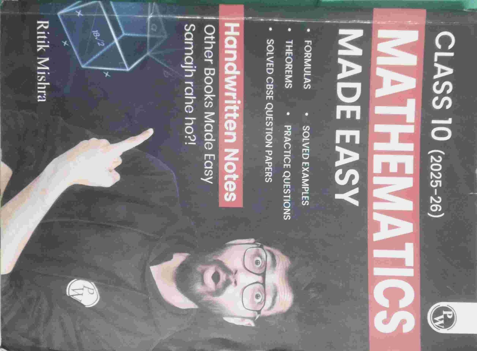 (PW). Class 10 Mathematics Book by Ritik Mishra