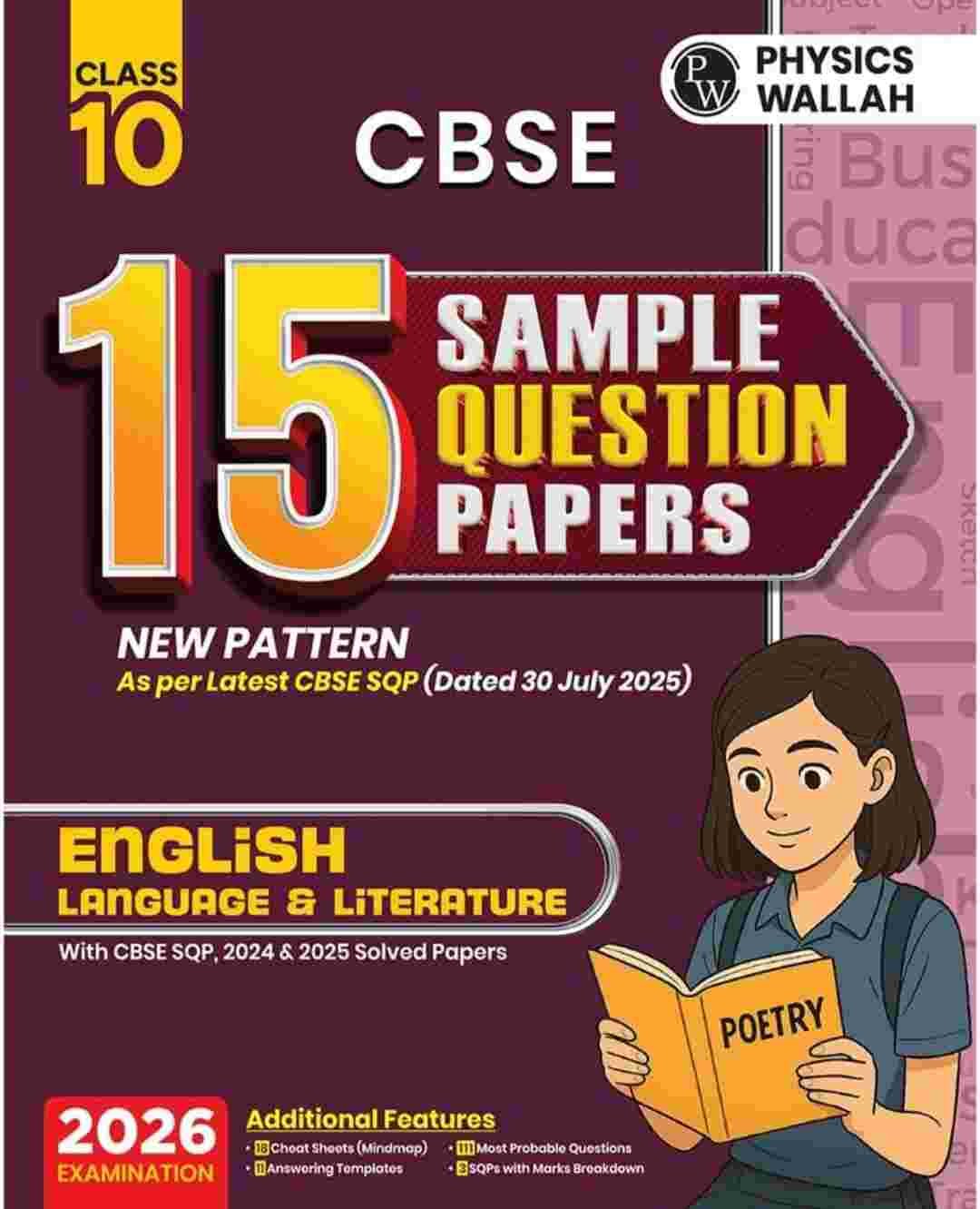 PW CBSE ENGLISH Language & LiteratureSAMPLE PAPER