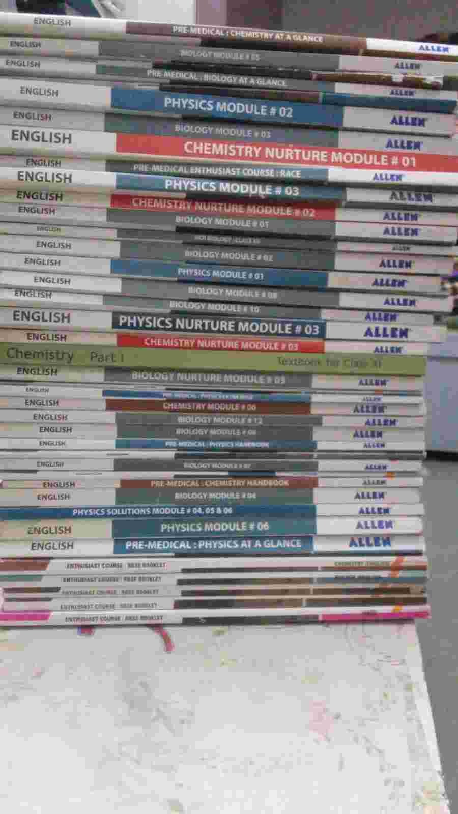 Allen carrier institute 67 module books set