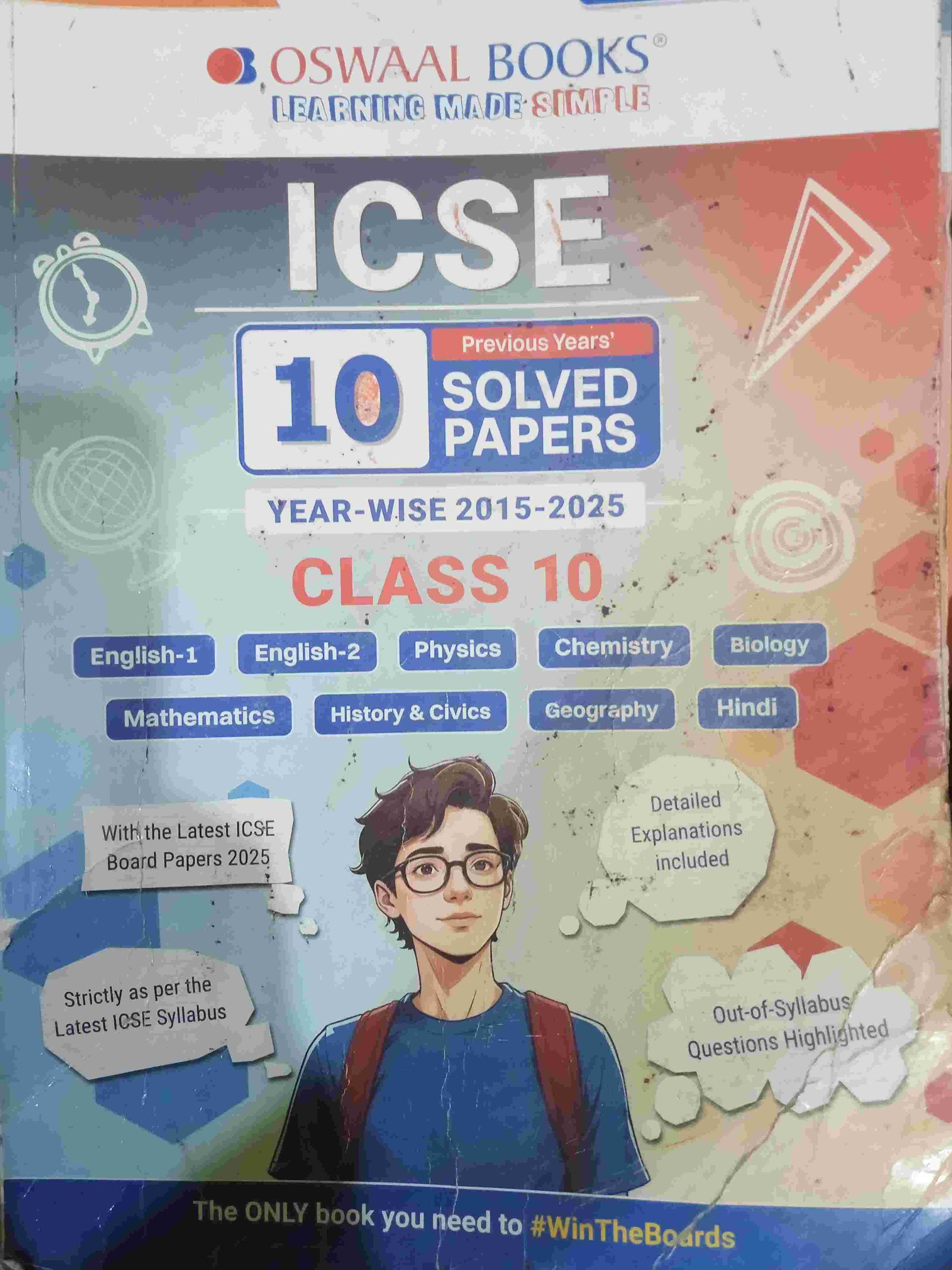 Ooswal icse  class 10 solved paper last 10 year