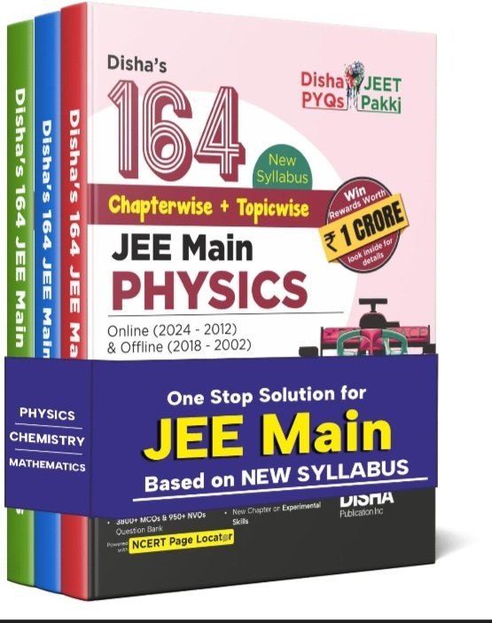Disha 2024 edition pyq maths, physics and chemistr
