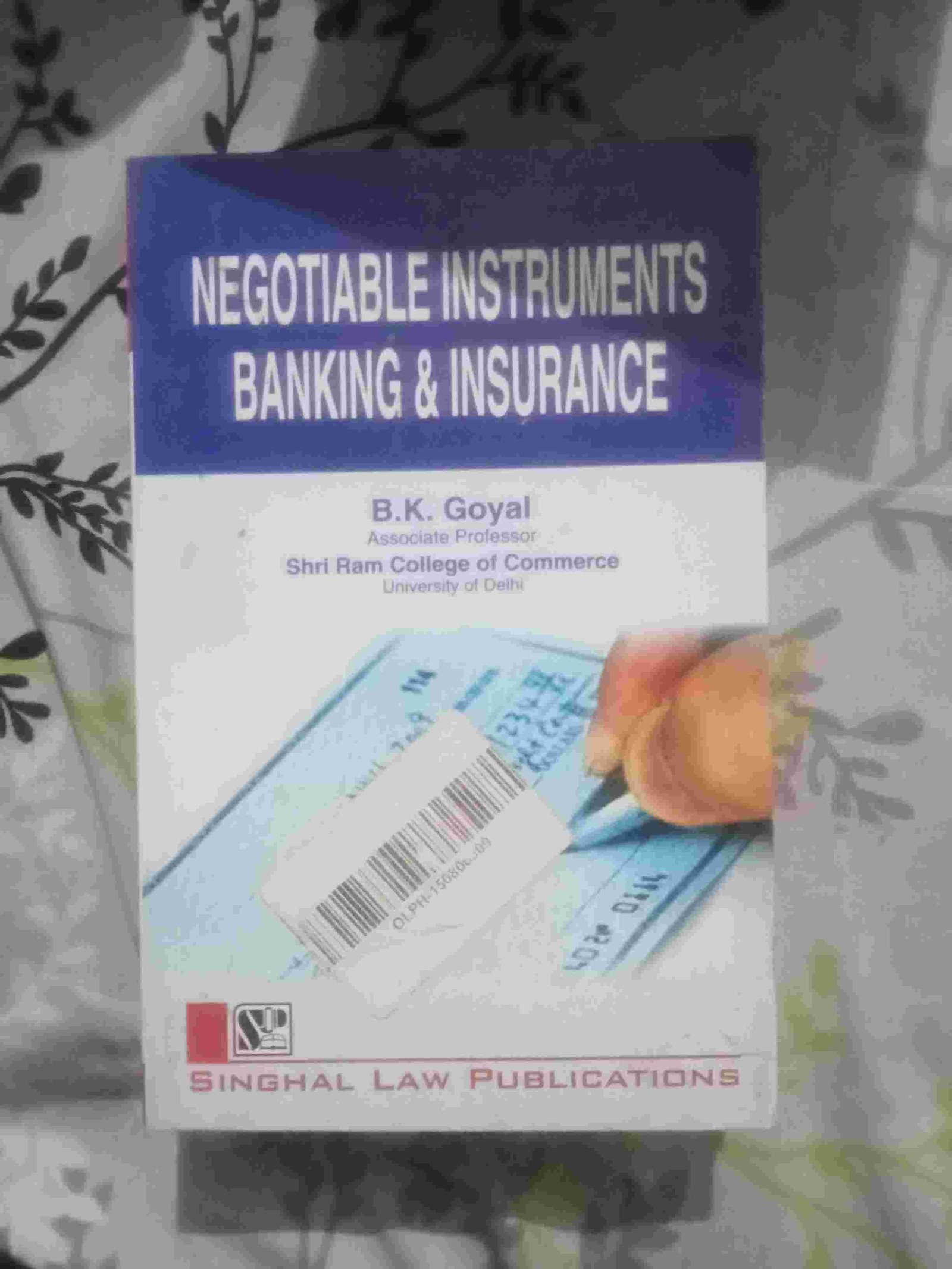 Negotiable instrument banking and insurance