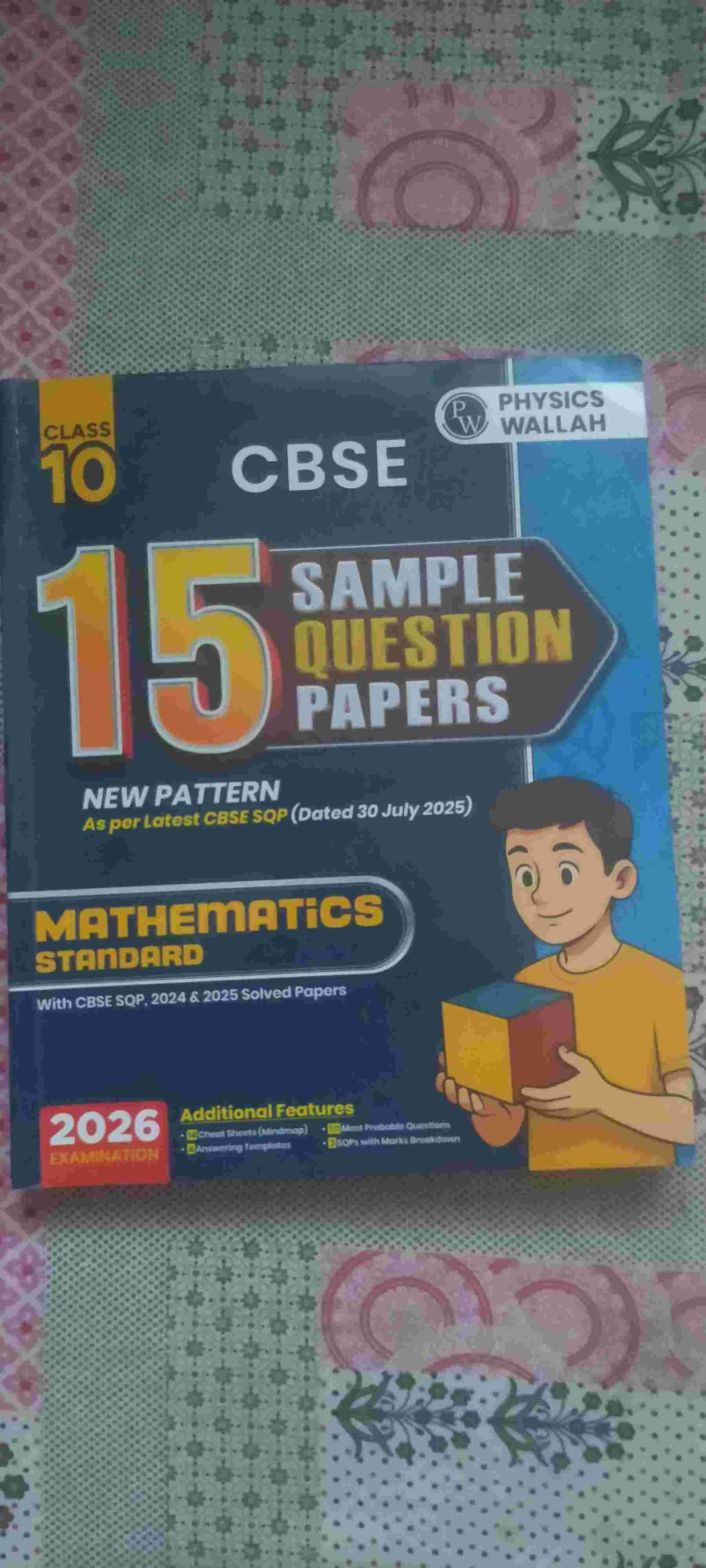 Math standard sample paper class 10 Pw 2025-26