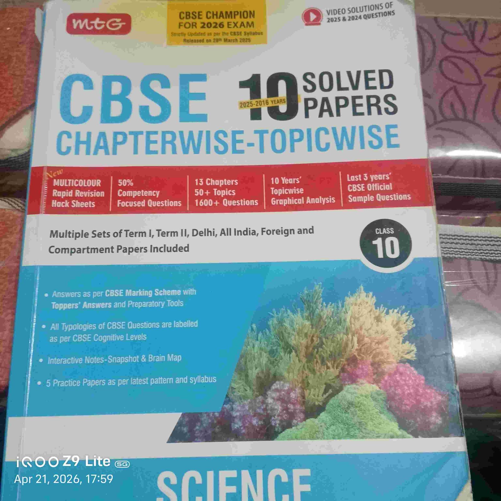 MTG CBSE 10 years pyq science