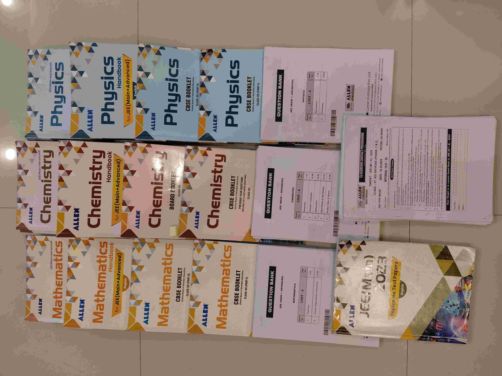 Allen class 12th modules full set