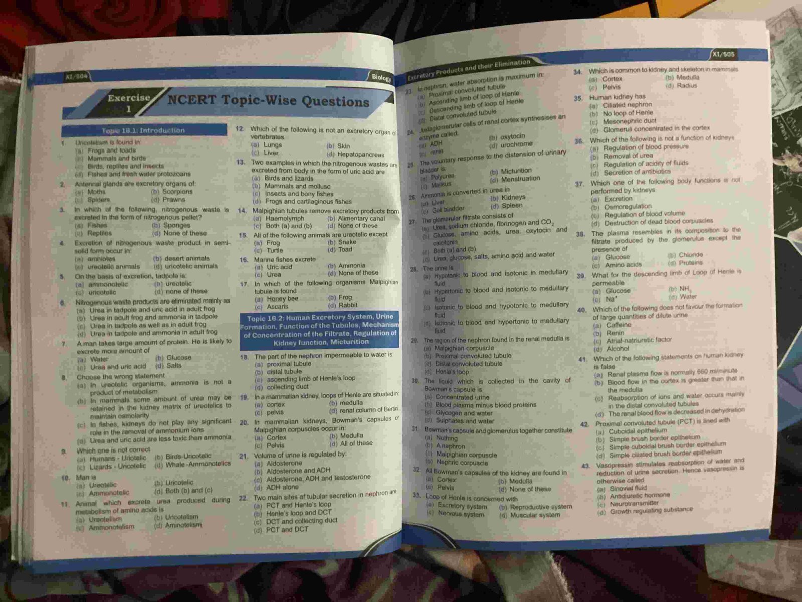 Biology Module+ questions for class 11