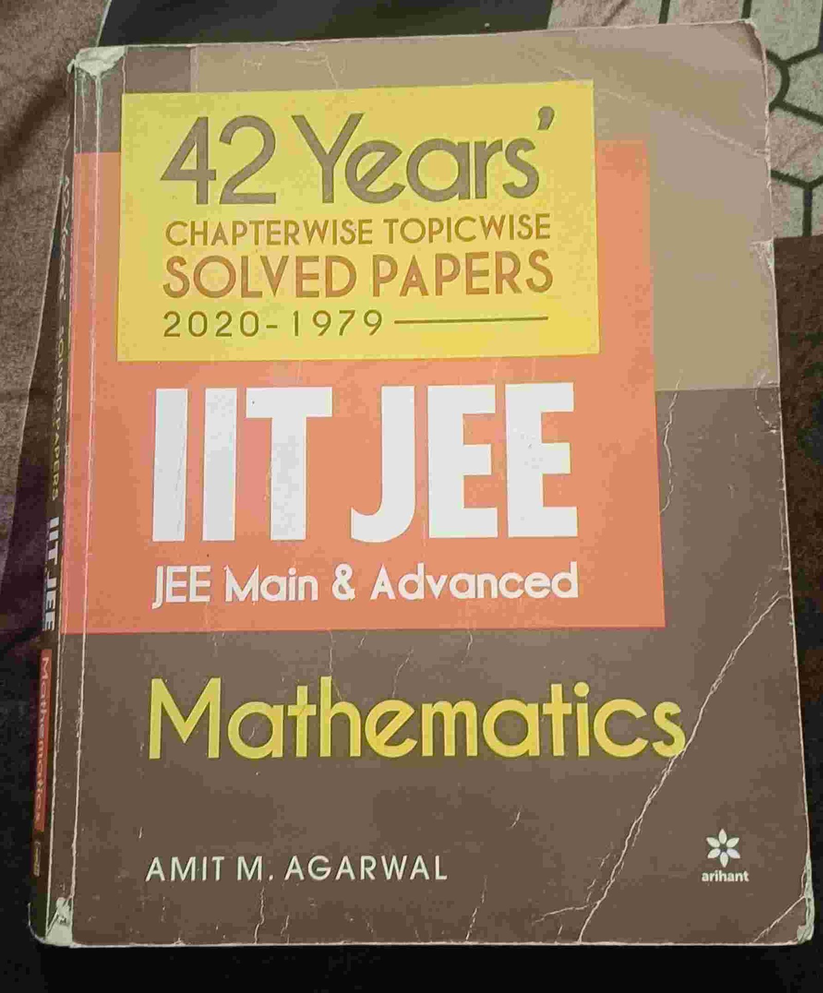 42 Years' Chapter wise solved papers Maths