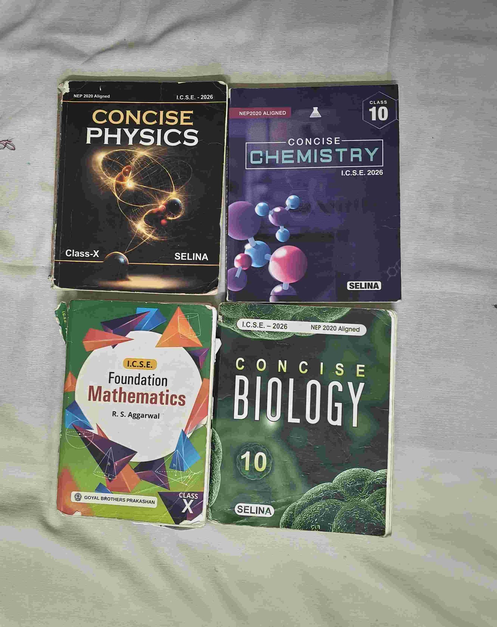 ICSE Class 10 Science and Maths books