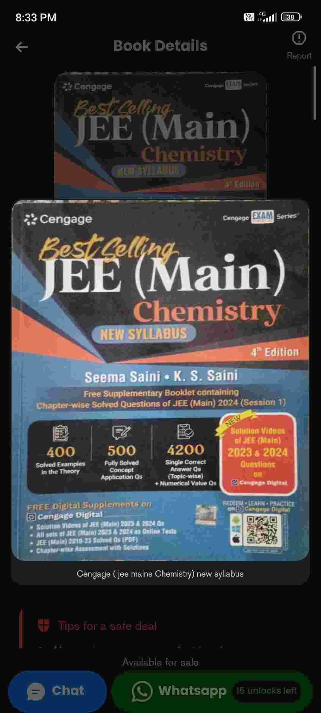 Cengage JEE MAINS CHEMISTRY best selling