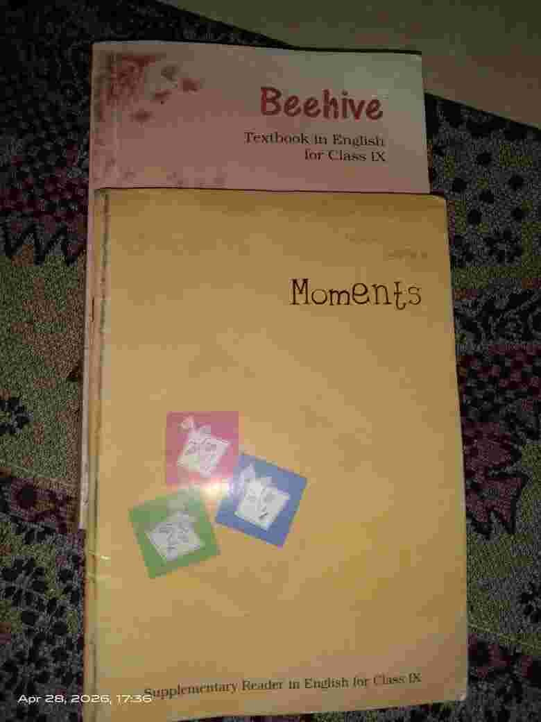 Beehive and Moments english book for class 9th