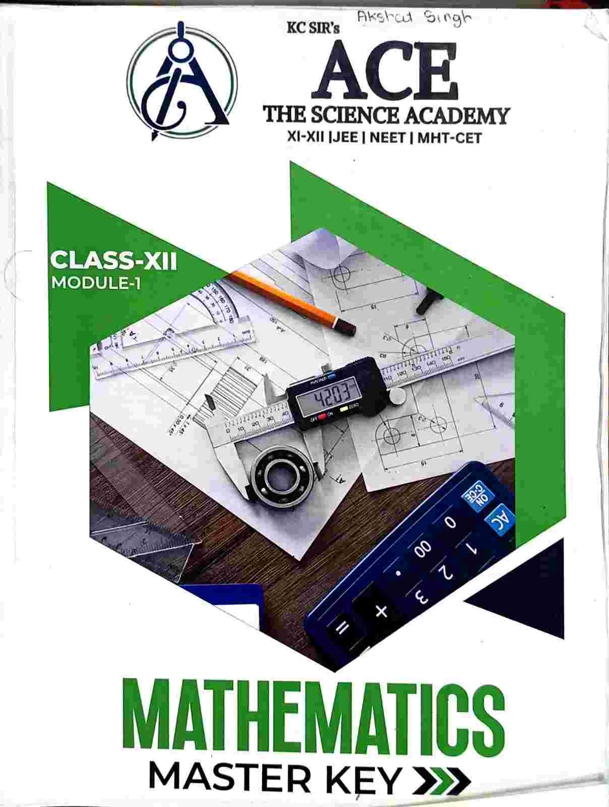 Mathematics Master key Mhtcet maths-1