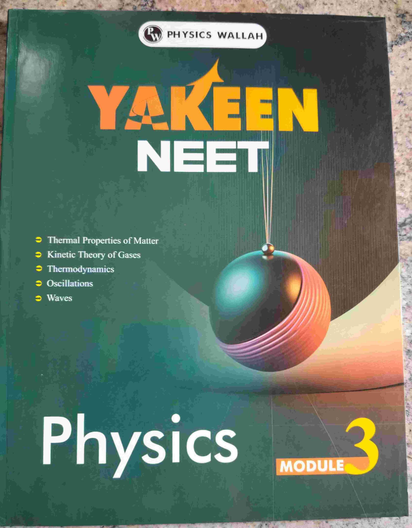 Physics wallah YAKEEN 3.O study material
