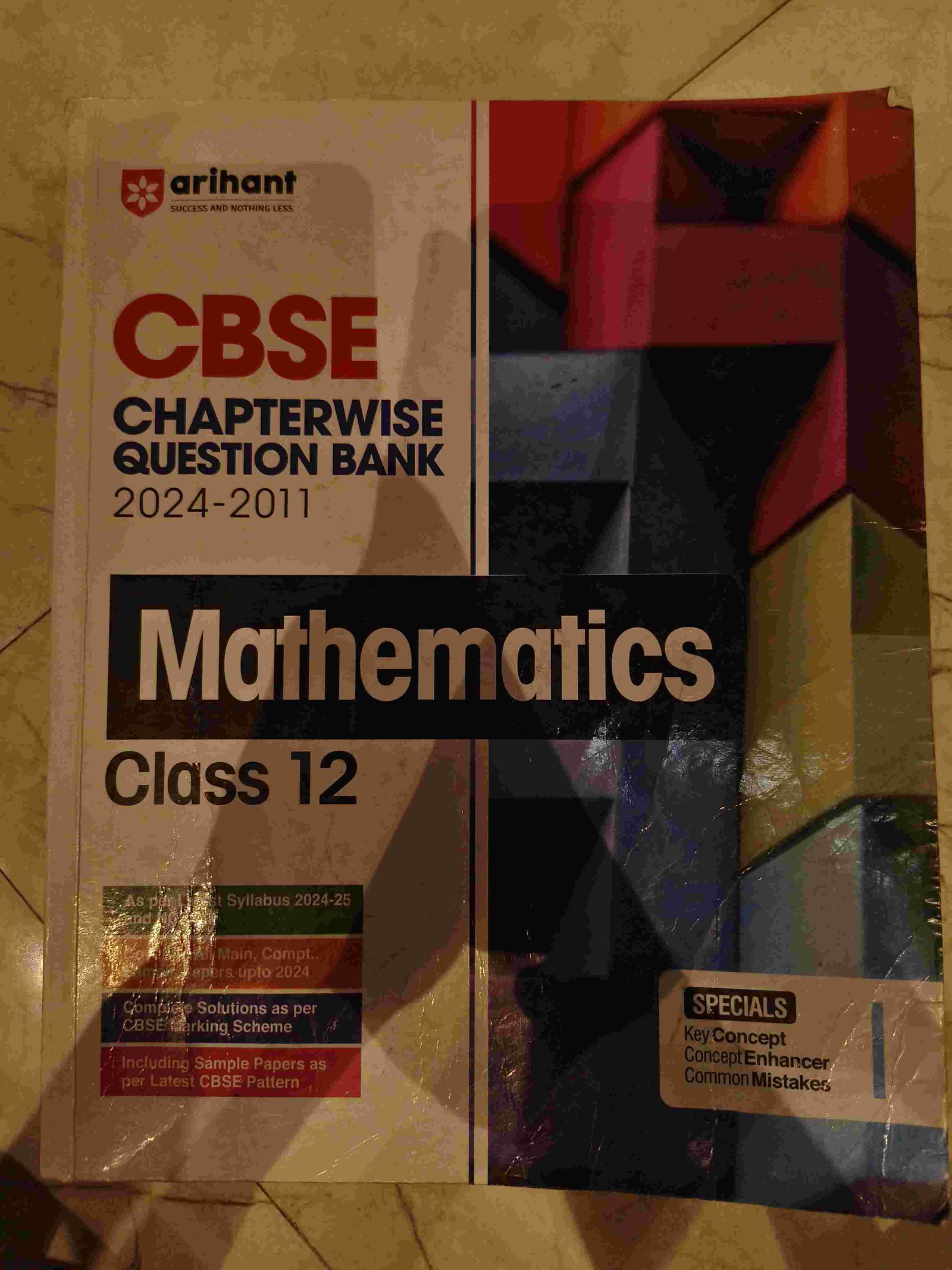 CBSE Arihant question bank maths class 12th