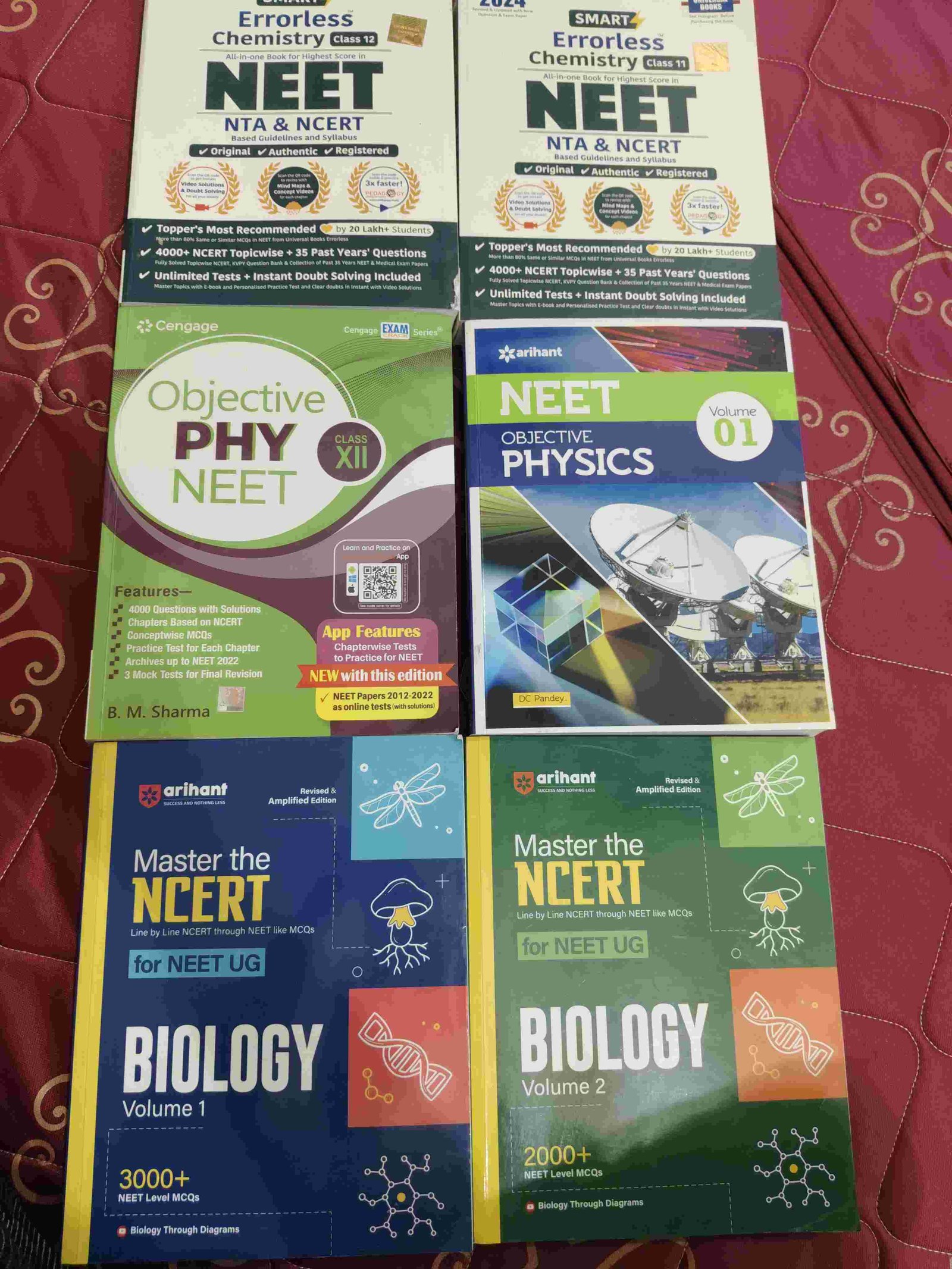 NEET BOOKS set of 6