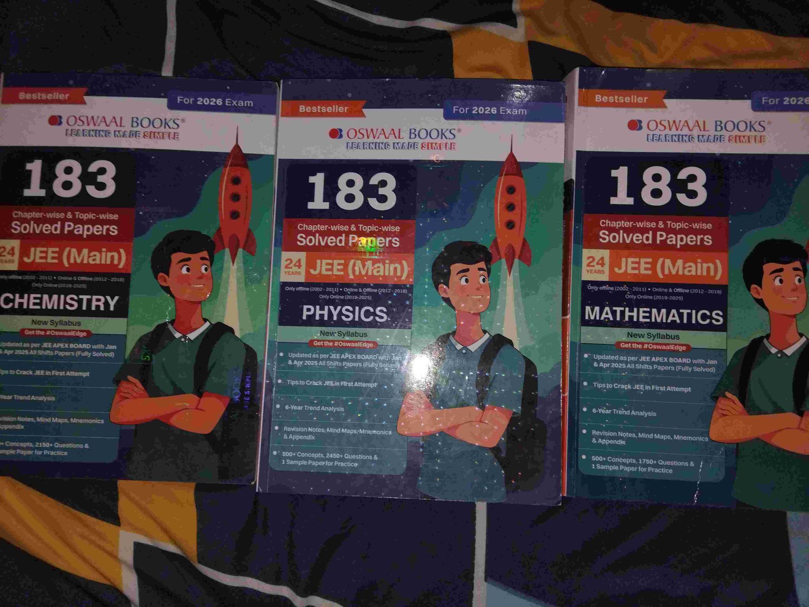 Oswall 2026edition  set of 3(pcm) jee main pyqs