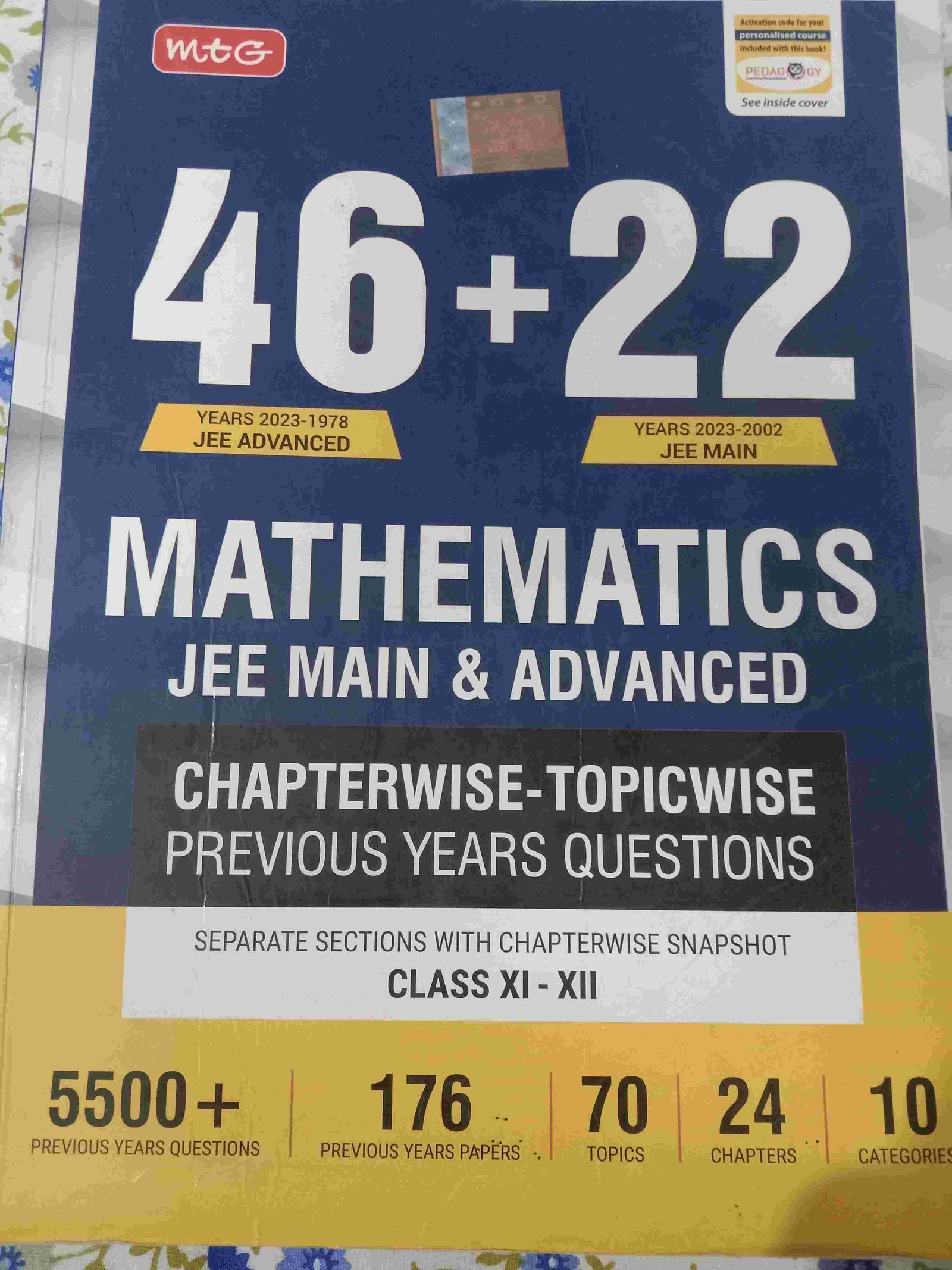 46+22 MTG MATHEMATICS PYQ BOOK