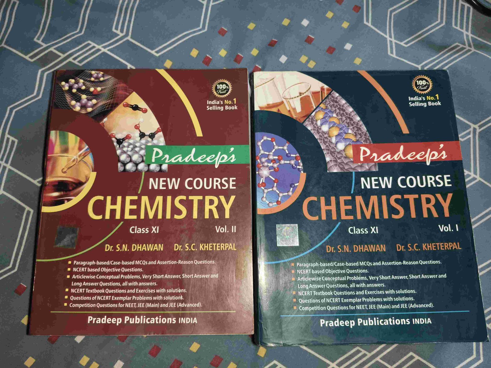 Pradeep 's Chemistry for Class 11th  Vol 1 & Vol 2