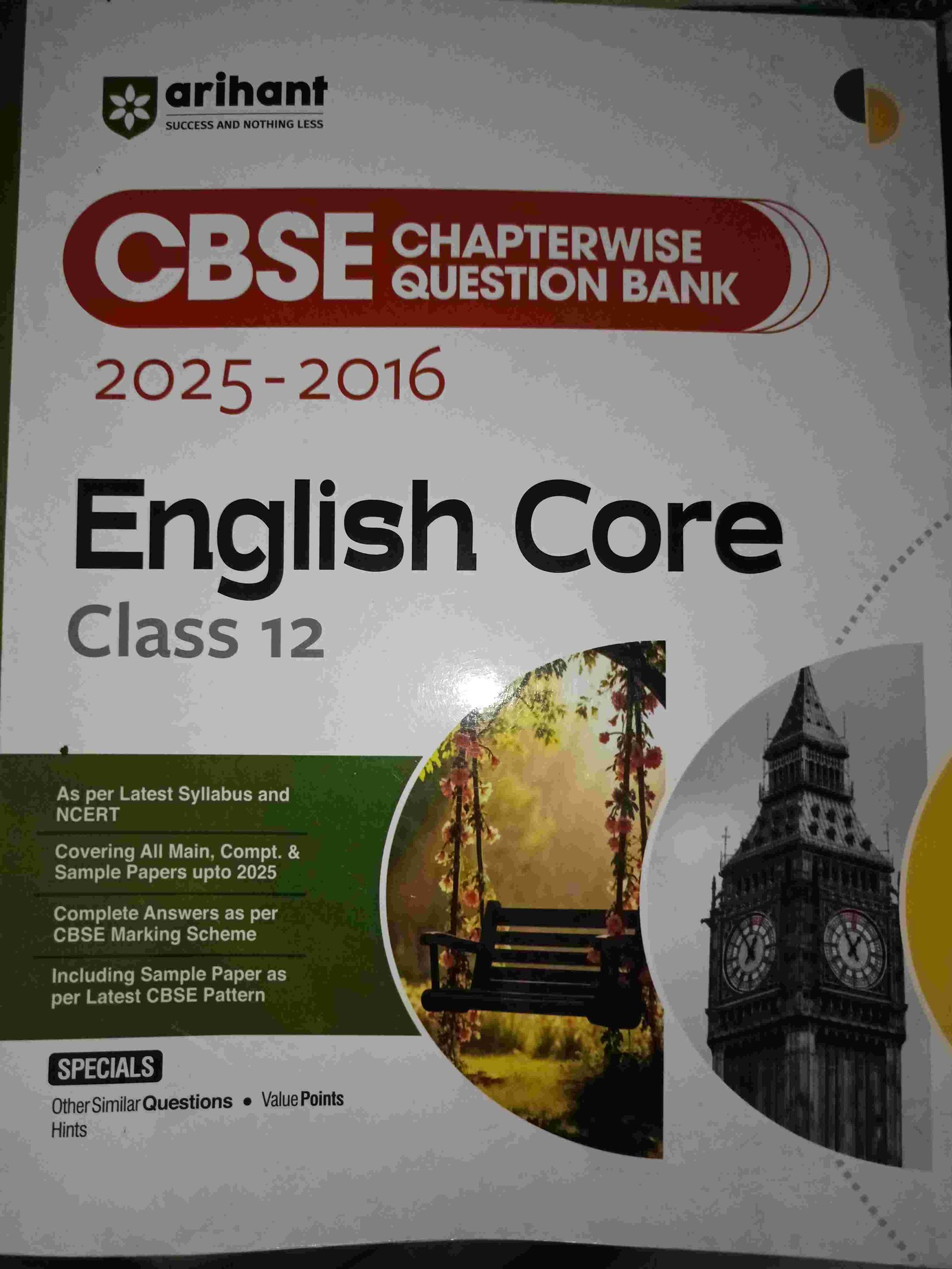 Arihant English Chapterwise question bank