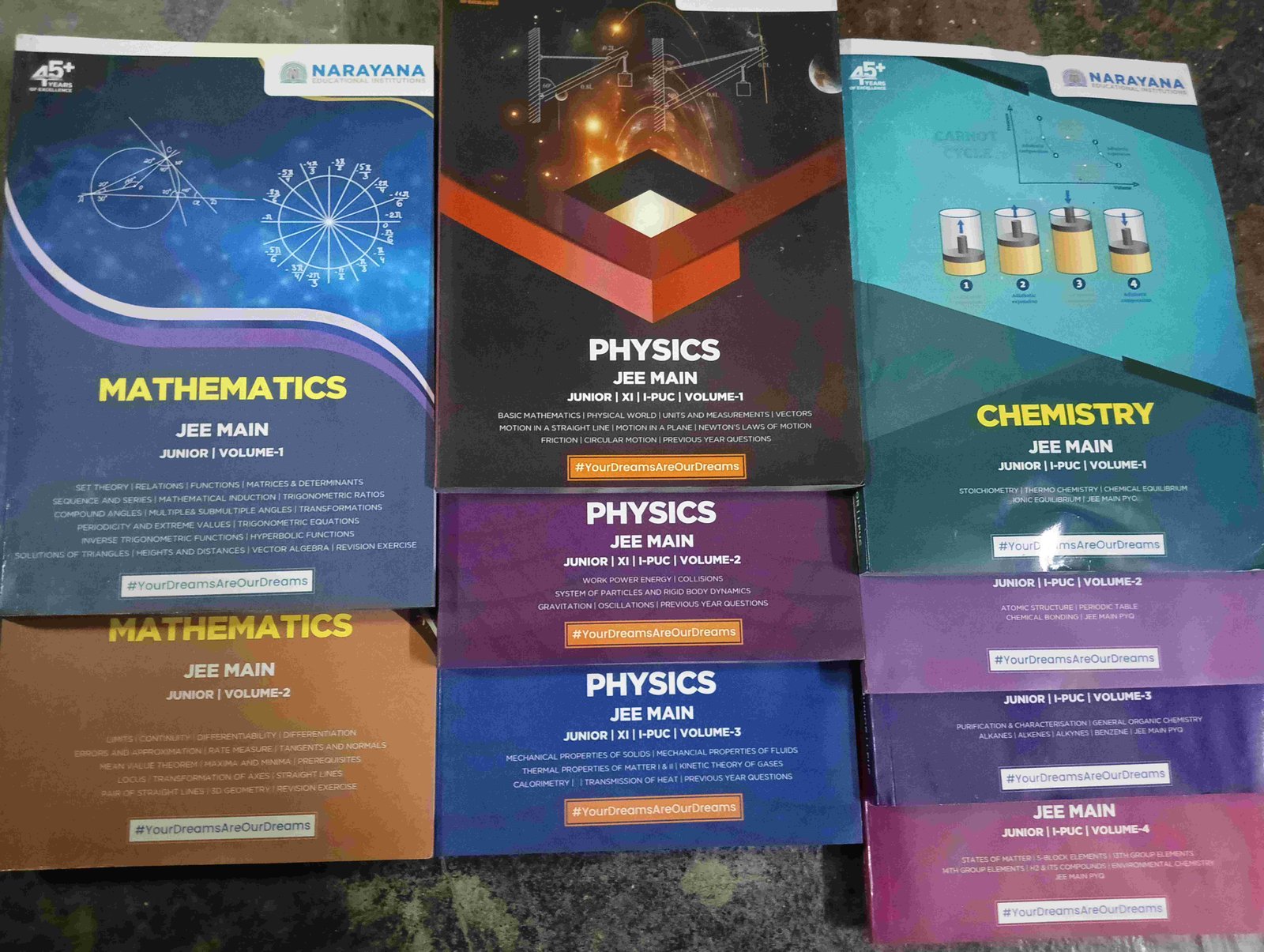 JEE MAINS  class 11 NARAYANA VOLUMES