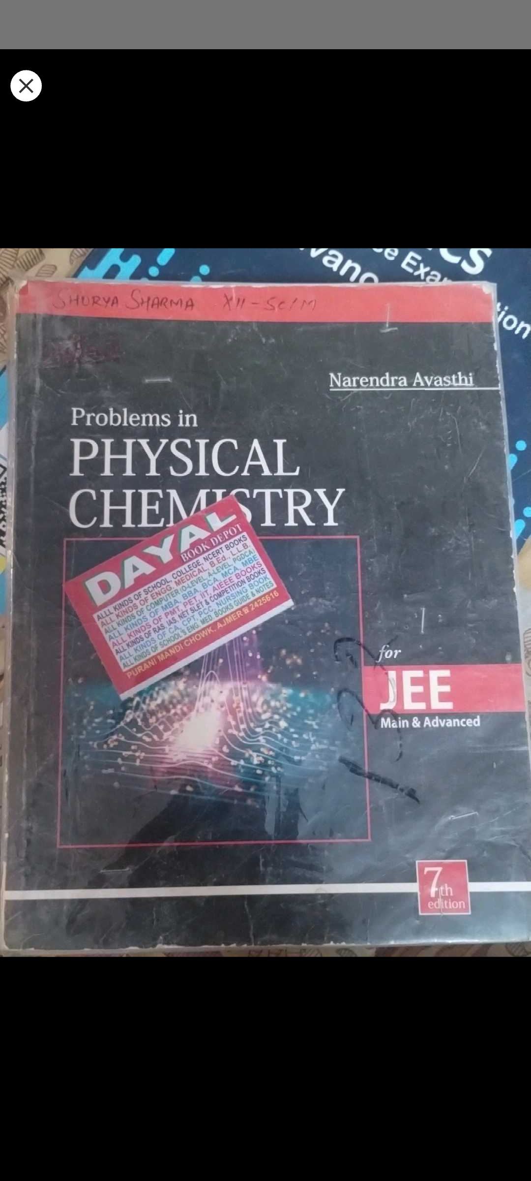 Problems in physical chemistry Narendra avasthiJEE