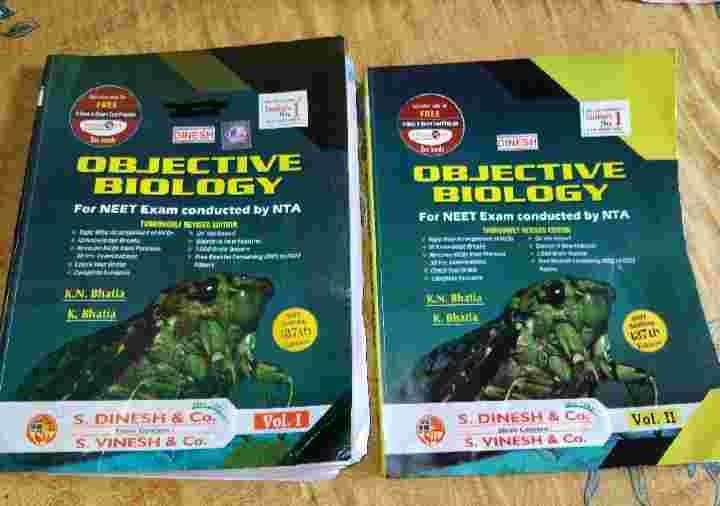 Neet Dinesh Objective Biology Vol 1 to 4 2024