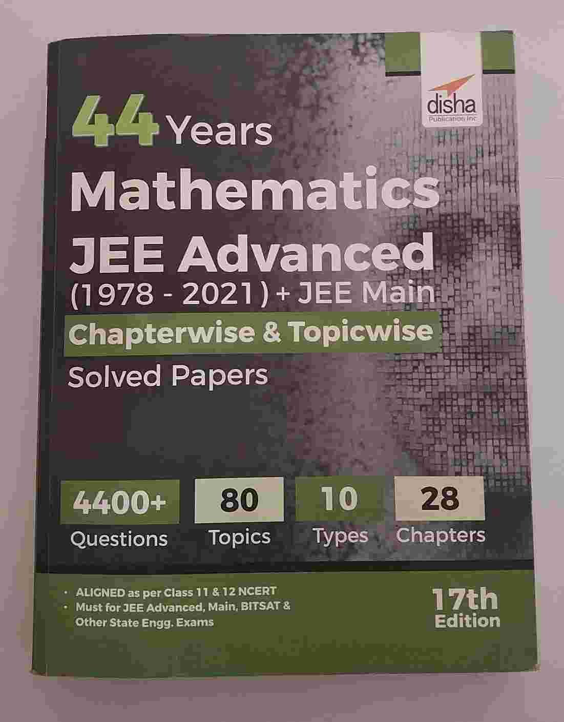 Disha 44 Years Mathematics JEE Mains and Advanced