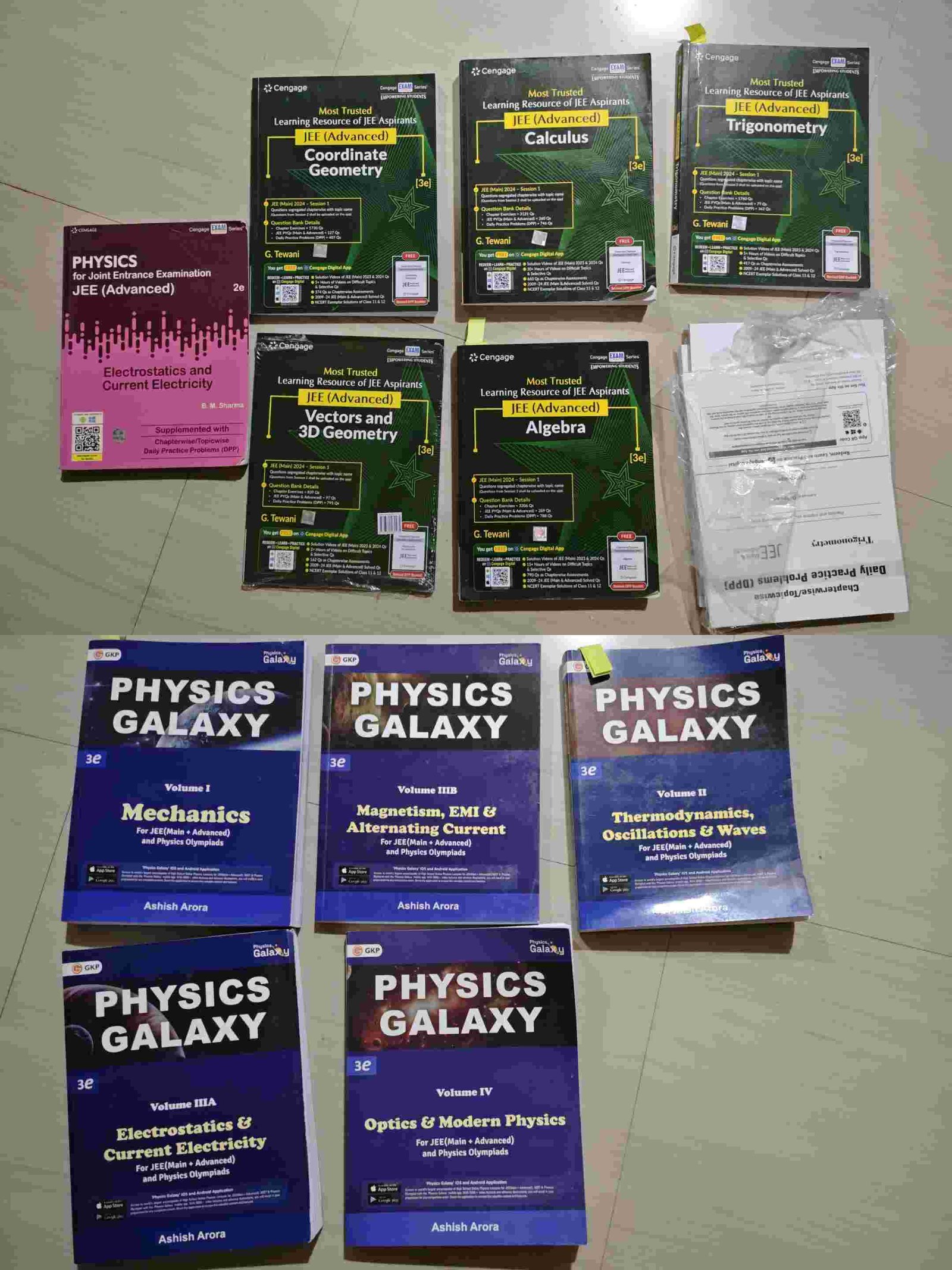 Physics Galaxy JEE Advanced & Cengage Maths JEEadv