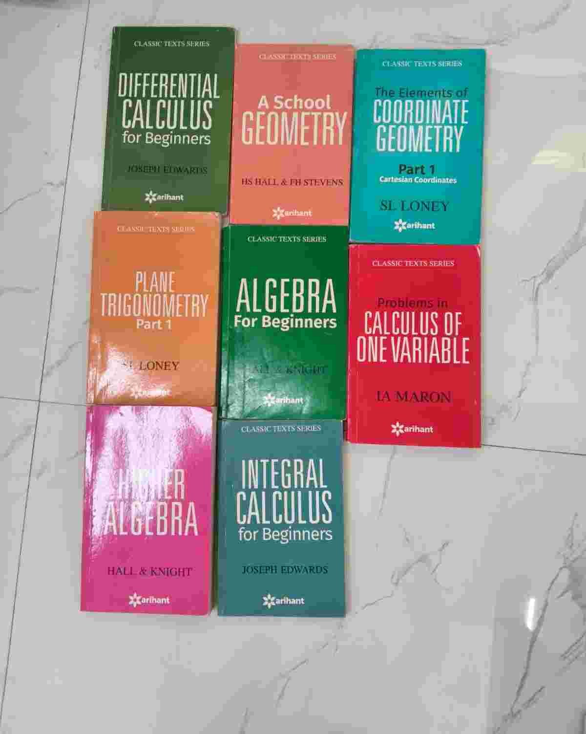 ARIHANT CLASSIC SERIES MATHS FOR JEE 8 books