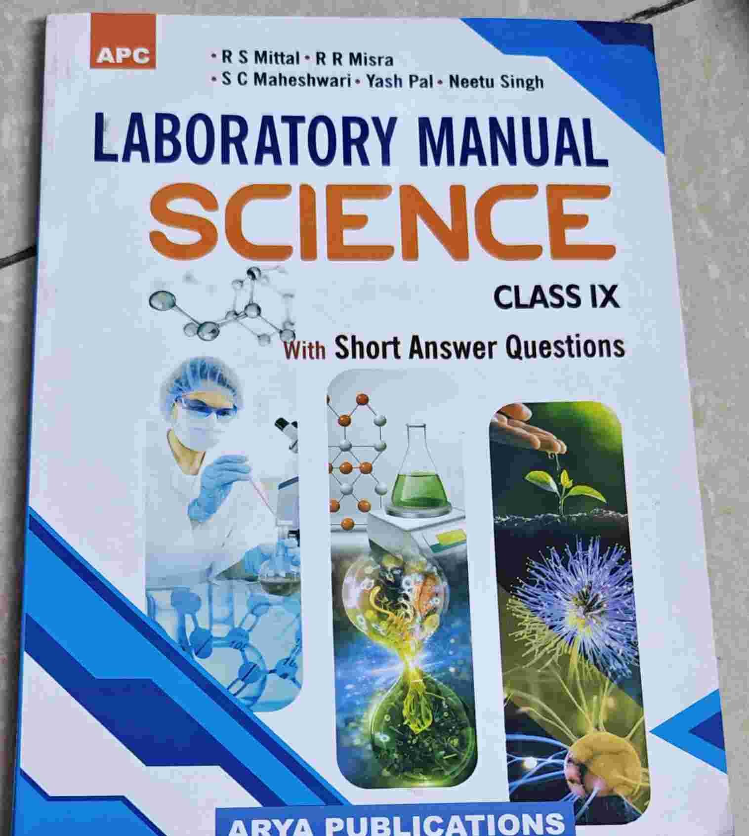 Laboratory Manual Science Class 9 Arya Publication