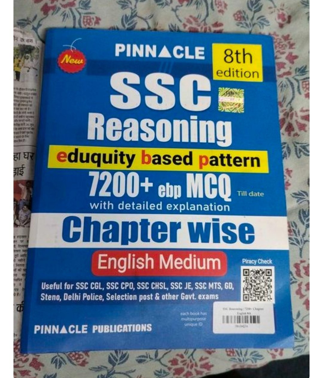 2027 Pinnacle SSC Reasoning 8th Edition - New Book - Bookaao